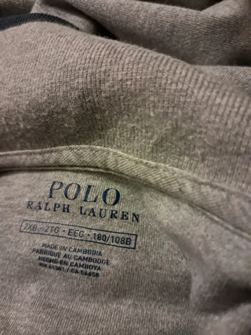 Chaqueta deportiva gris con cierre Polo - 3
