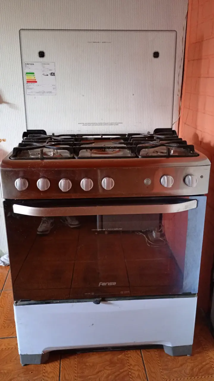 Cocina a gas Fensa 5 quemadores espejo - 2