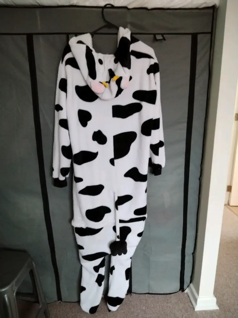 Pijama enterizo de vaca unisex L - 2