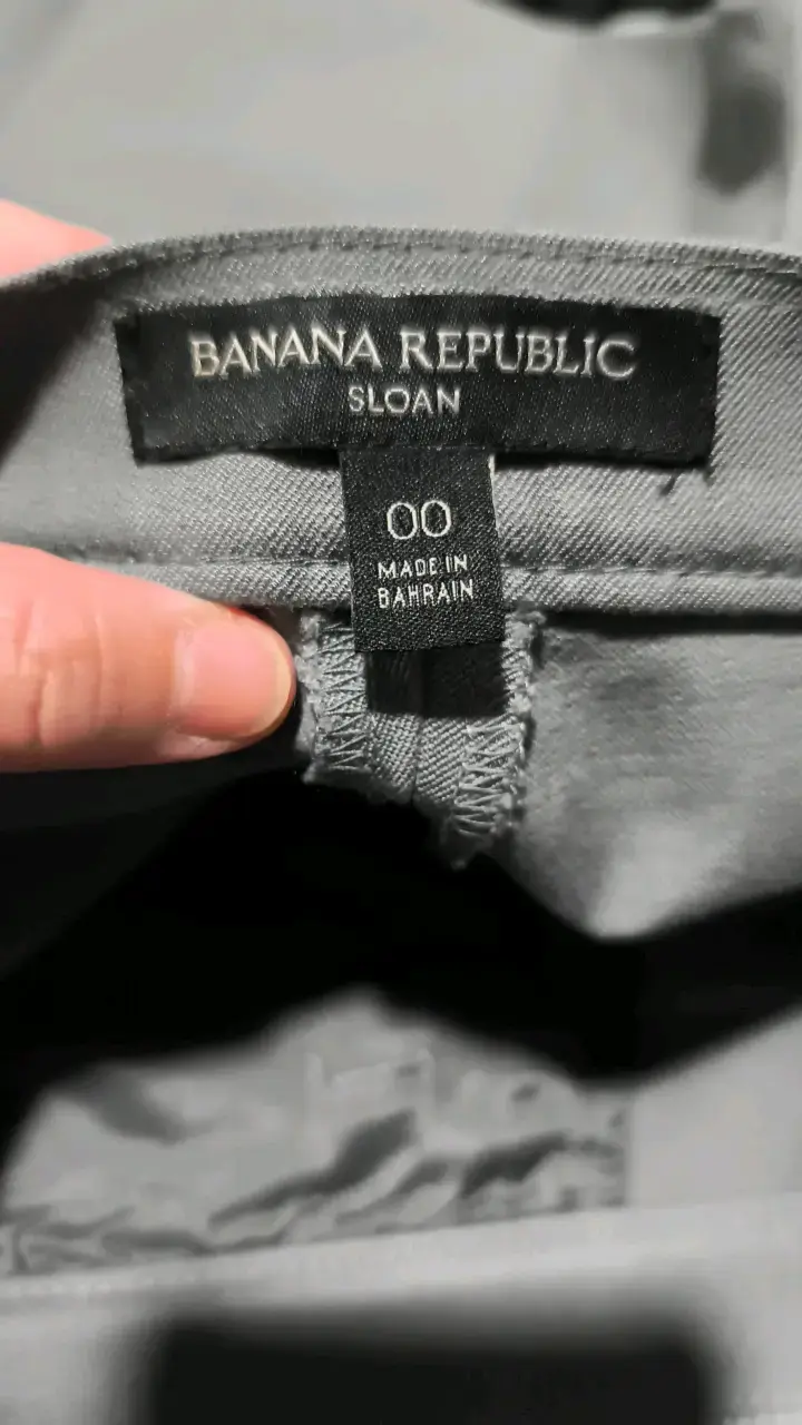 Pantalones Banana Republic Sloan grises - 1