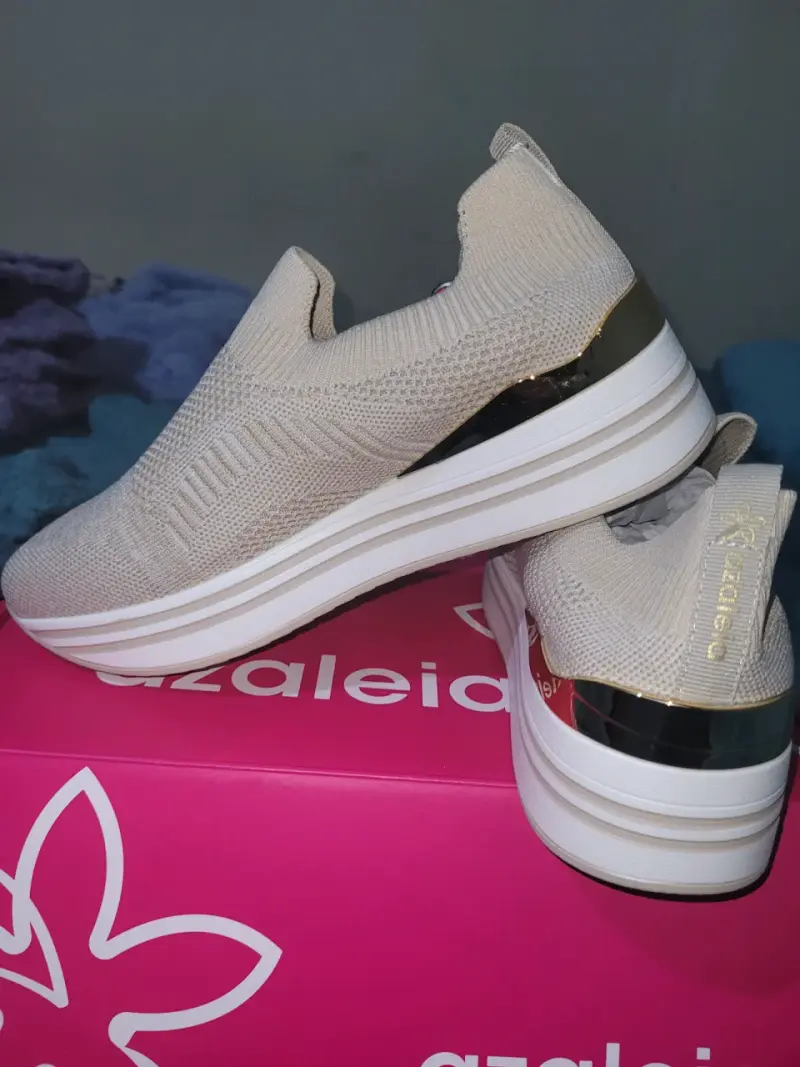 Zapatillas Azaleia beige número 39 - 3