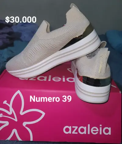 Zapatillas Azaleia beige número 39 - miniatura 4