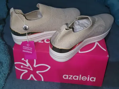 Zapatillas Azaleia beige número 39 - miniatura 5
