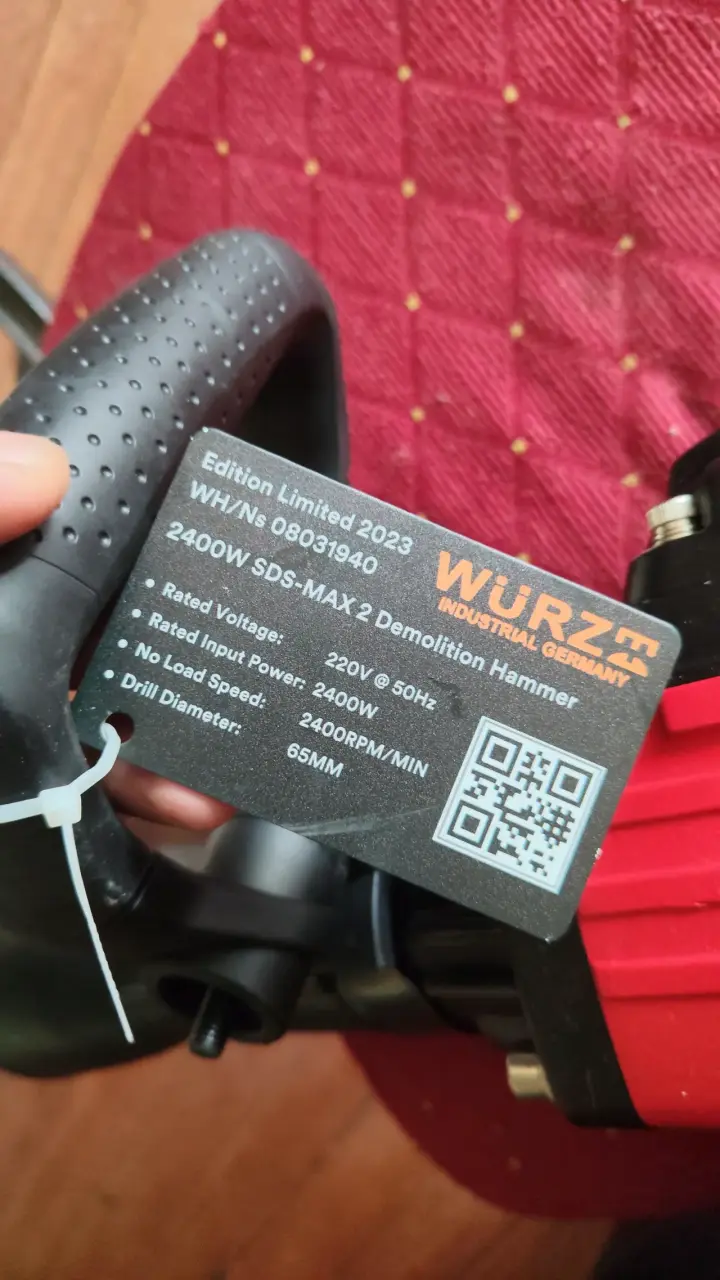 Martillo demoledor Würz industrial con maleta - 2