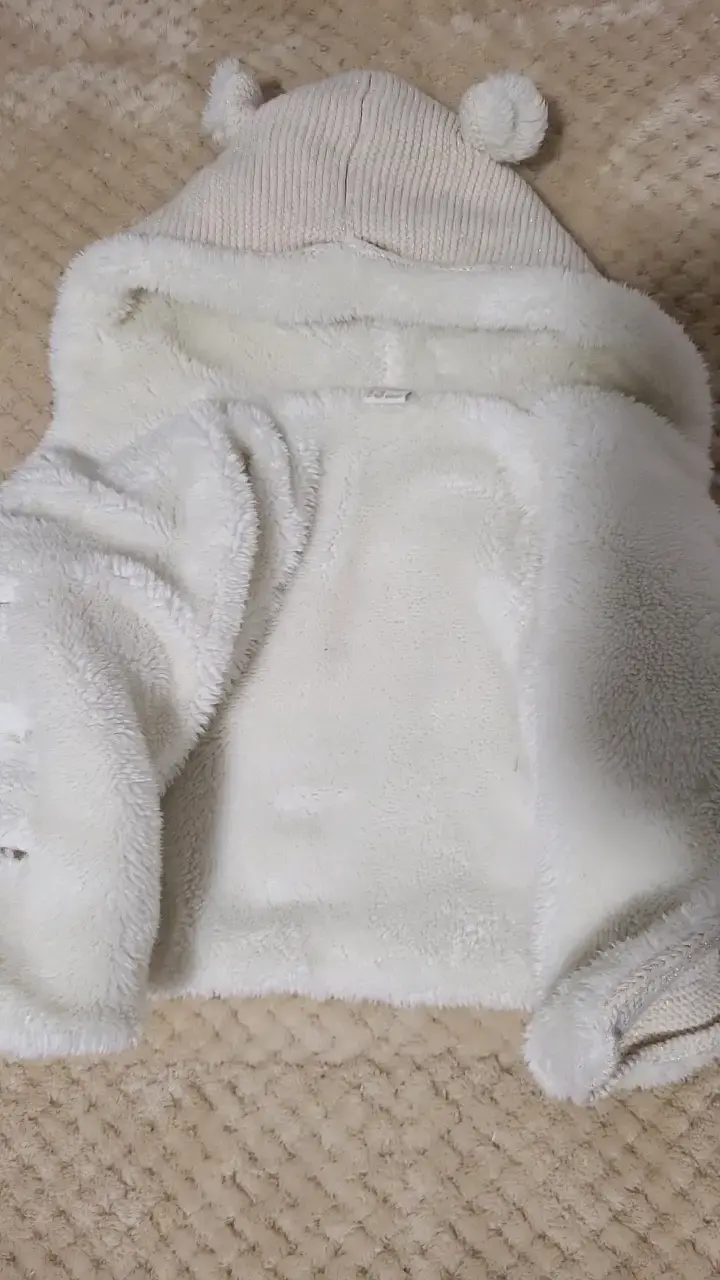 Abrigo de bebé con capucha y orejas - 2
