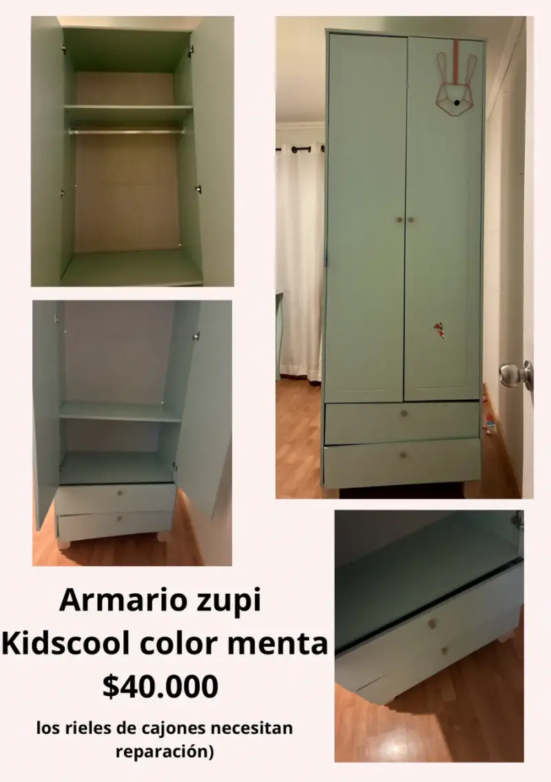 Armario Zupi Kidscool color menta - 1