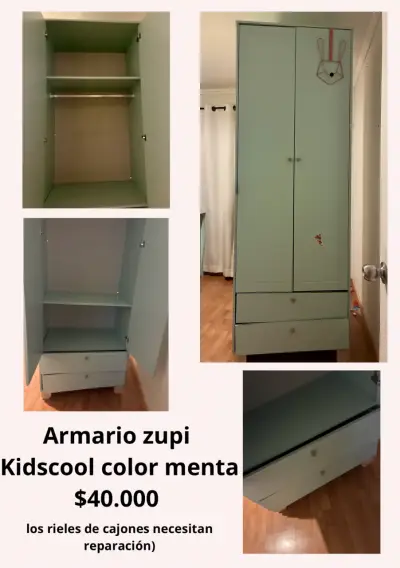 Armario Zupi Kidscool color menta - miniatura 1