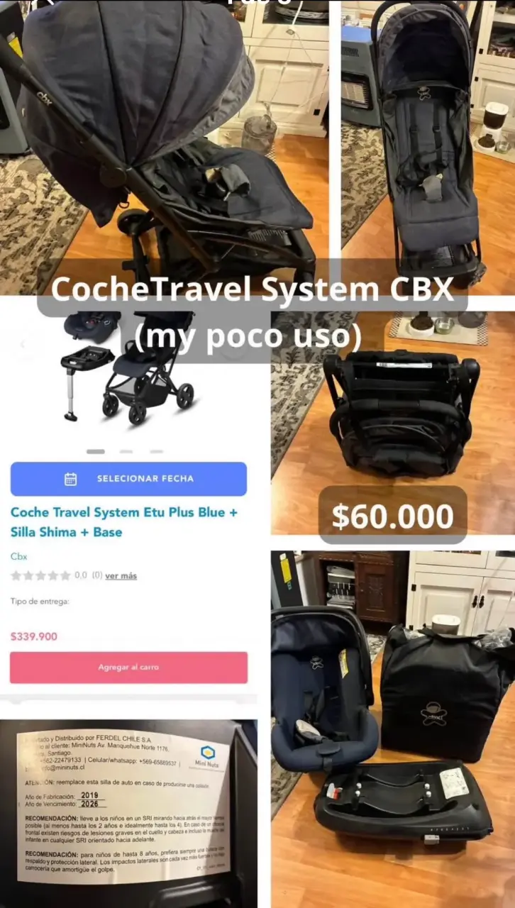 Coche Travel System CBX con silla y base - 1