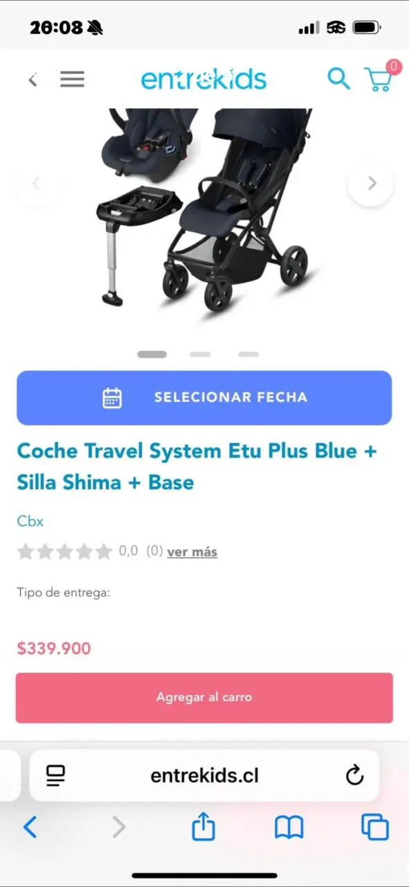 Coche Travel System CBX con silla y base - 2