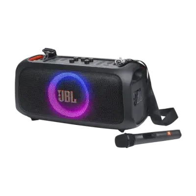 Parlante portátil JBL con micrófono y luces LED - miniatura 1