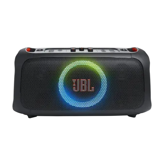 Parlante portátil JBL con micrófono y luces LED - 3