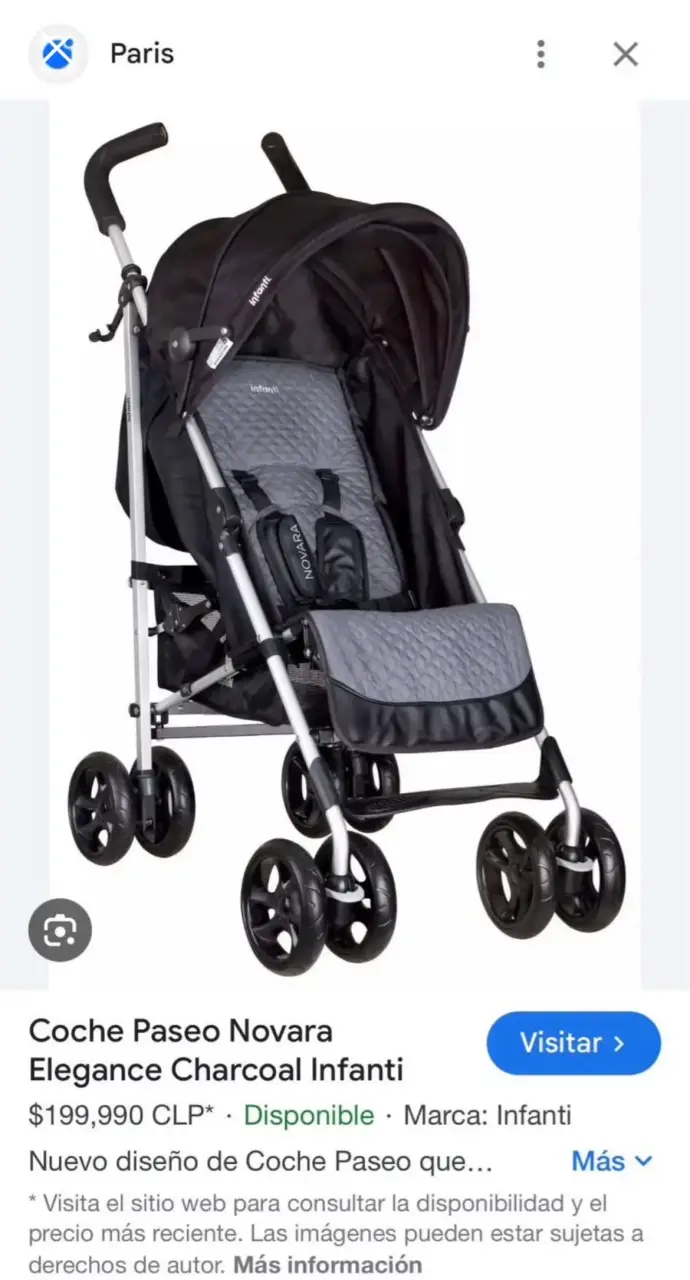 Coche paraguas Infanti Novara negro - 2