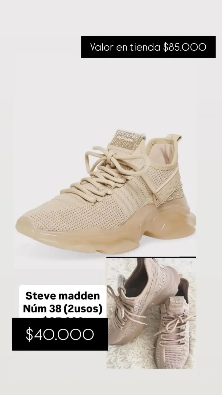 Zapatillas Steve Madden beige talla 38