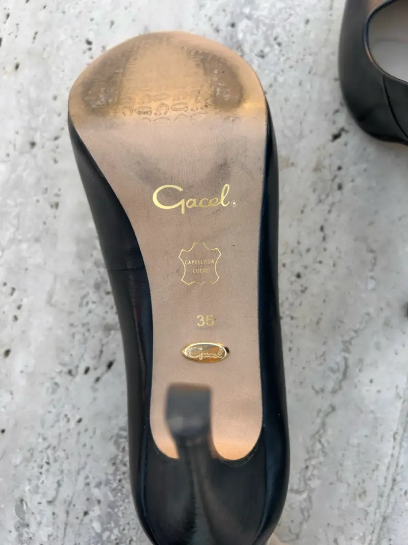 Zapato de cuero Gacel Negro talla 36* - 5