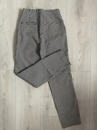 Pantalones a cuadros blanco y negro - miniatura 3