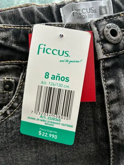 Jeans skinny fit para niño Ficcus 8 años - miniatura 2