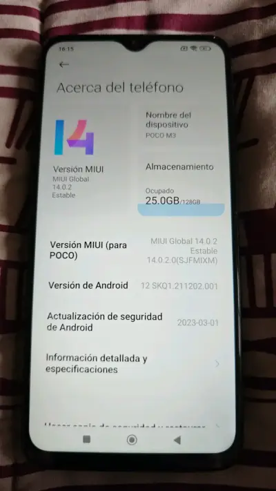 Smartphone POCO M3 con MIUI 14 - miniatura 1