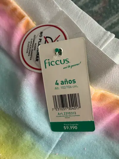 Short de niña  Ficcus multicolor talla 4 años - miniatura 3
