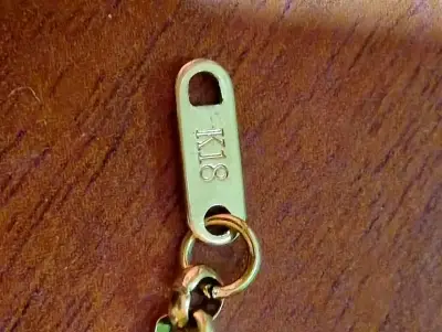 Collar de oro laminado elegante para mujer o hombr - miniatura 2