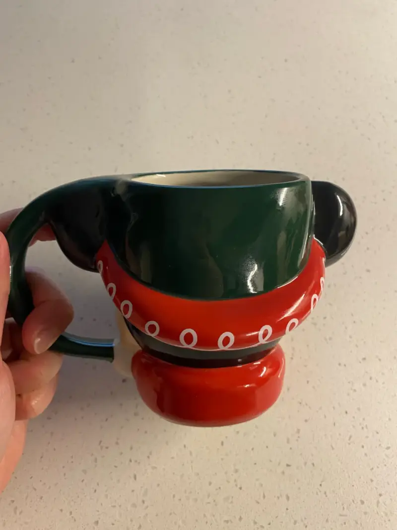 Taza de cerámica Mickey Mouse navideña - 3
