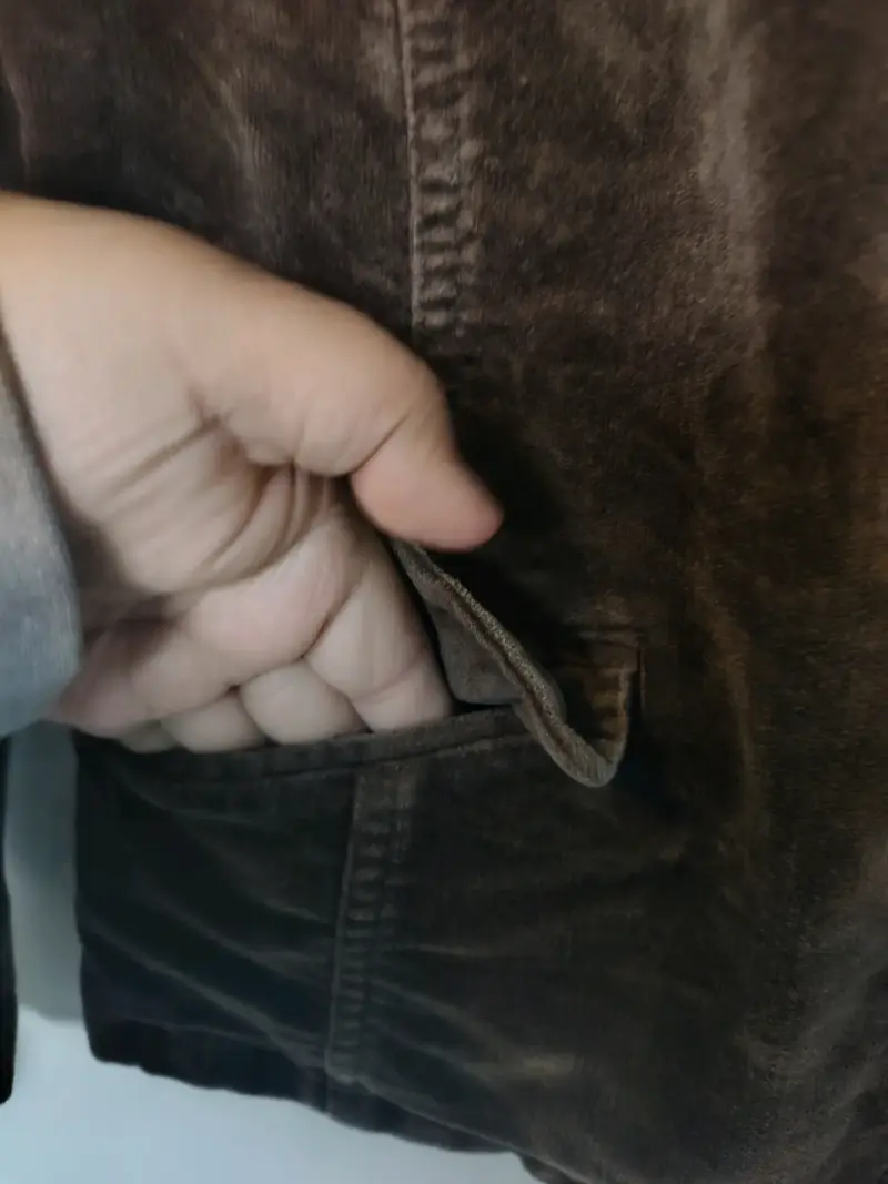 Blazer de pana marrón Hollister para mujer - 3