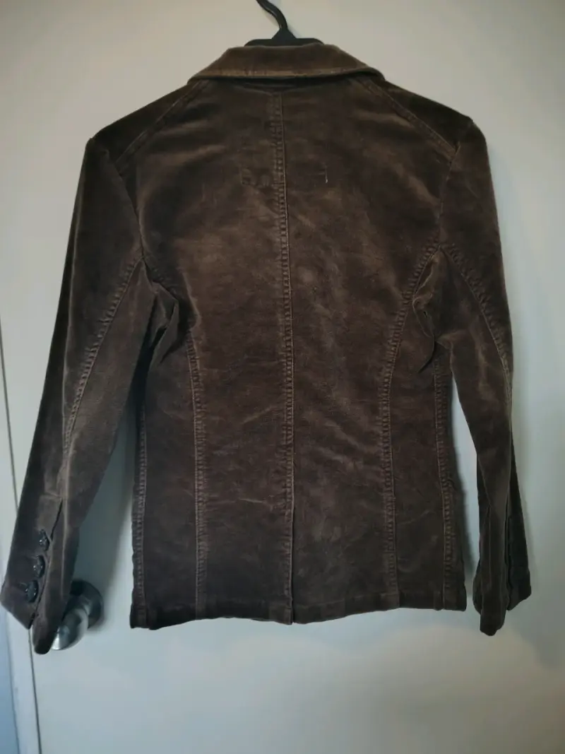 Blazer de pana marrón Hollister para mujer - 4