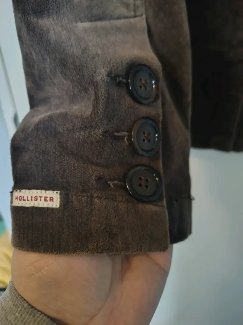 Blazer de pana marrón Hollister para mujer - 5