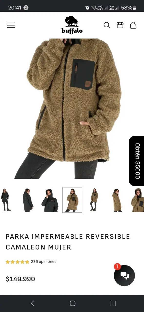 Chaqueta reversible impermeable y chiporro - 4
