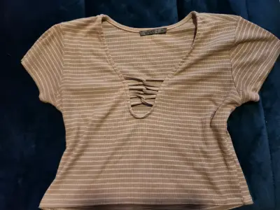 Polera Wados a rayas con escote cruzado - miniatura 1