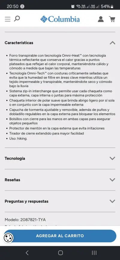 Polar Rosa talla S Columbia Original ! - miniatura 6