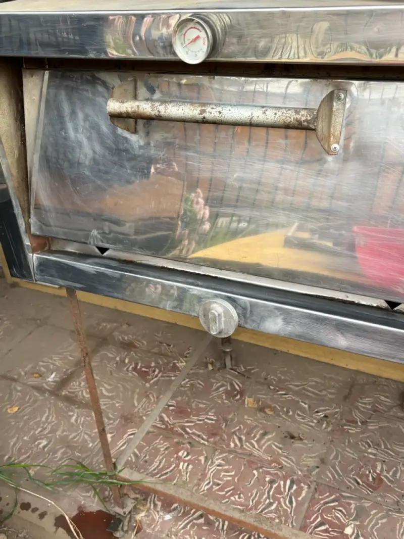 Horno de acero inoxidable con termómetro - 1