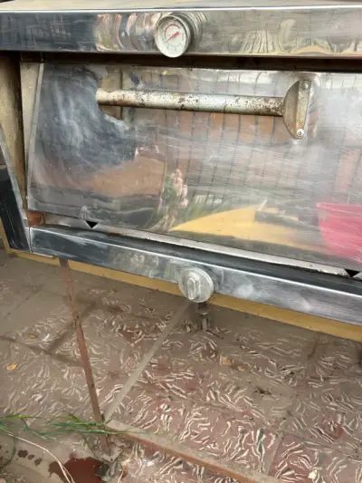 Horno de acero inoxidable con termómetro - miniatura 1