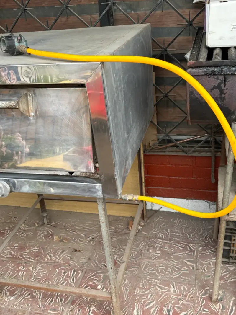 Horno de acero inoxidable con termómetro - 3