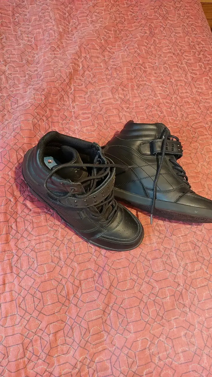 Zapatos negros de cuero escolares - 2
