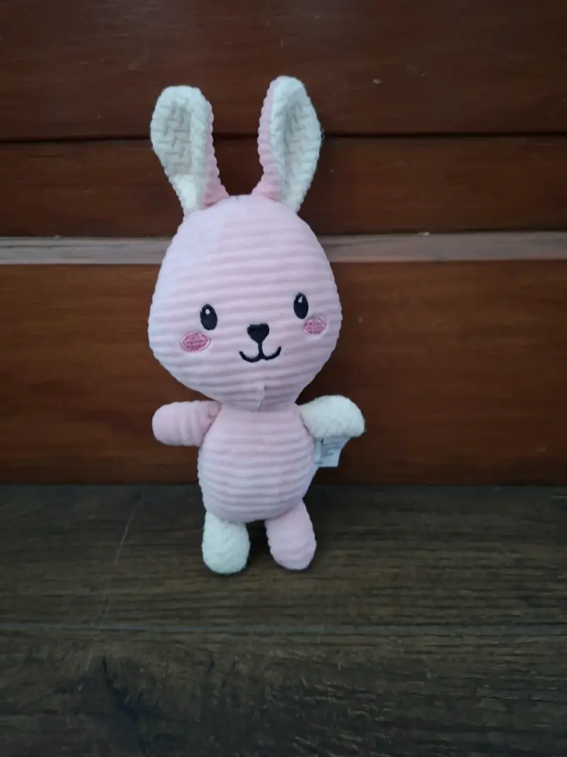Peluche conejo rosado para bebé - 1
