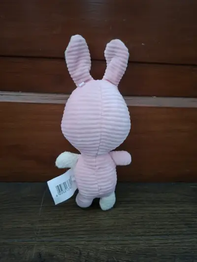 Peluche conejo rosado para bebé - miniatura 2