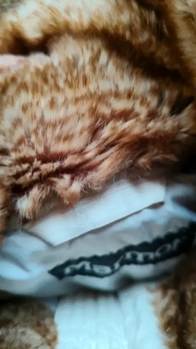 Chaqueta Marmot blanca con cuello de piel - miniatura 4