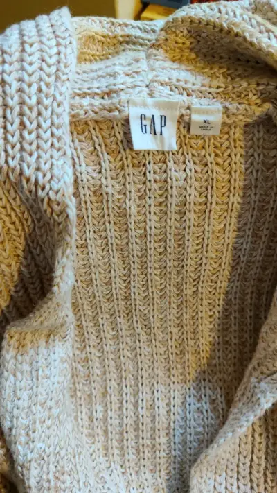 Suéter GAP beige tejido talla XL - miniatura 1