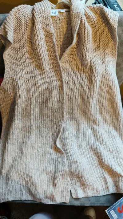 Suéter GAP beige tejido talla XL - miniatura 2