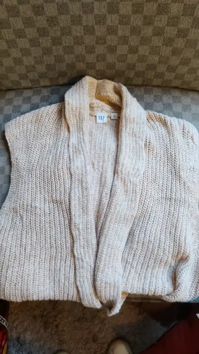 Suéter GAP beige tejido talla XL - miniatura 4