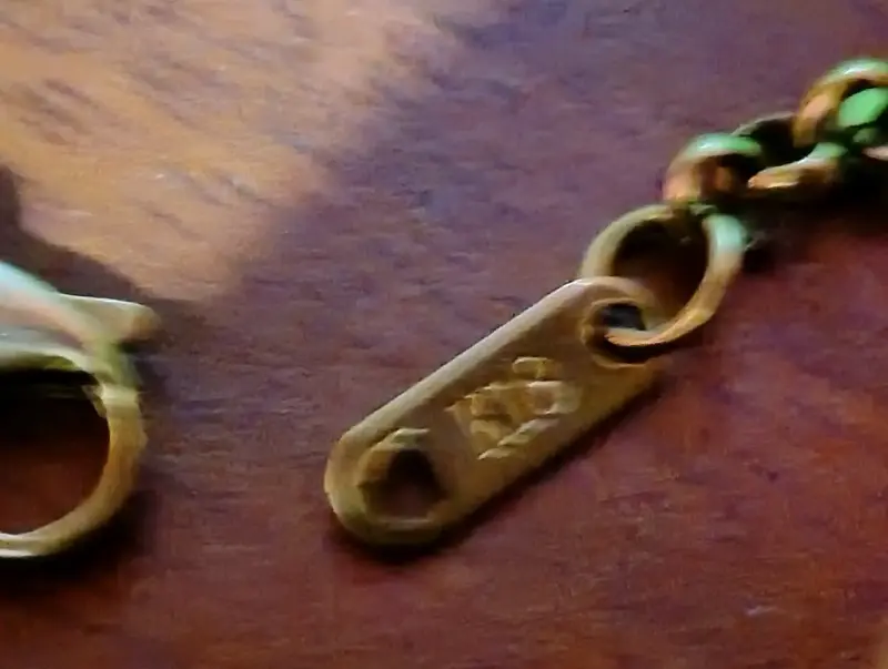 Collar de cadena oro laminado con cierre - 1