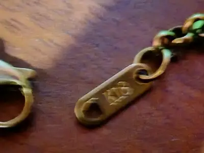 Collar de cadena oro laminado con cierre - miniatura 1