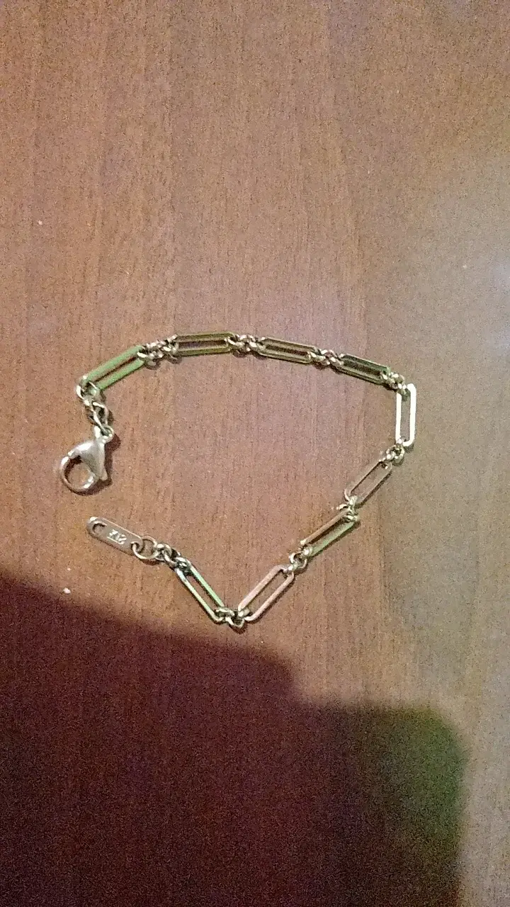 Collar de cadena oro laminado con cierre - 2