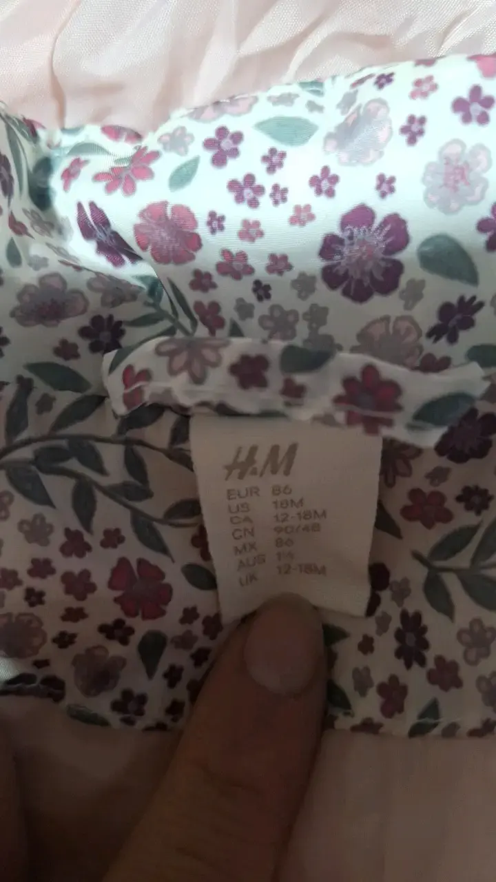 Chaqueta infantil con capucha estampada floral - 3