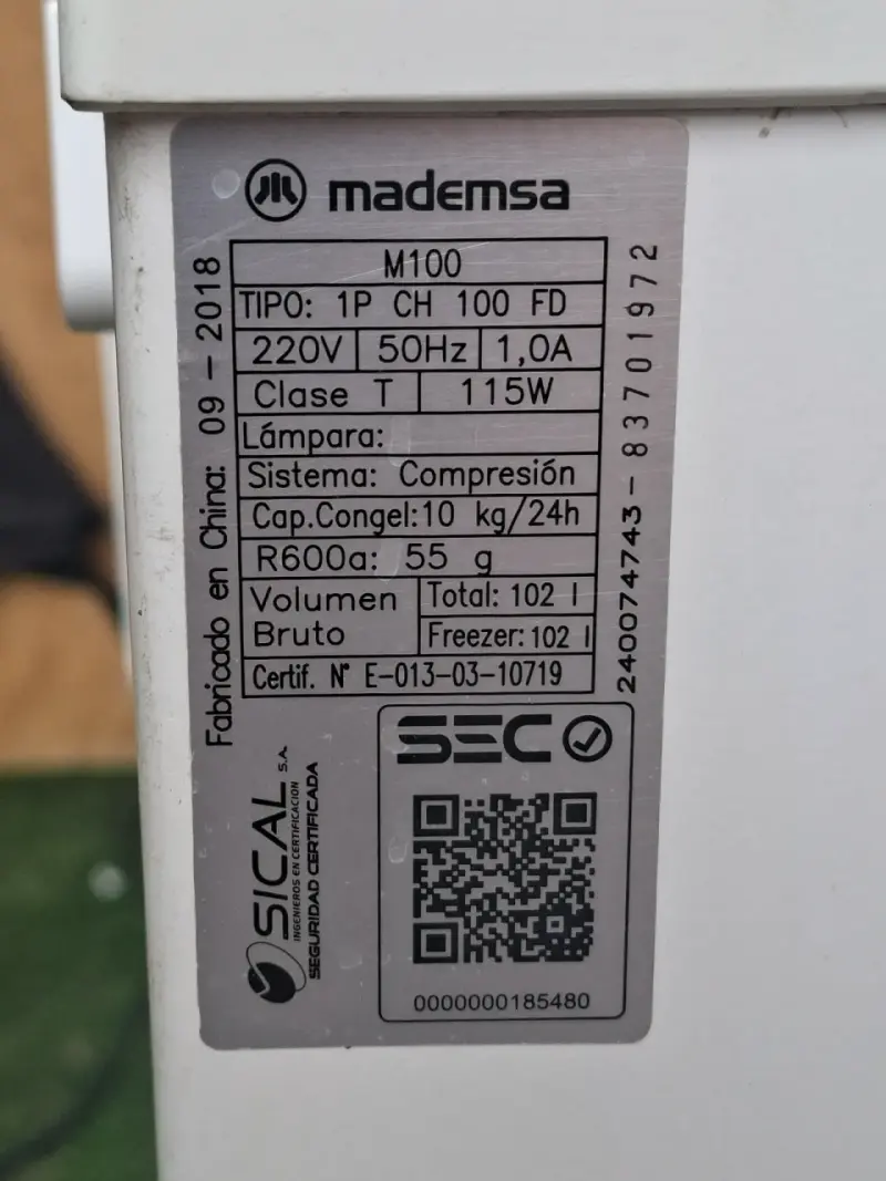 Congelador Mademsa, buen estado - 3