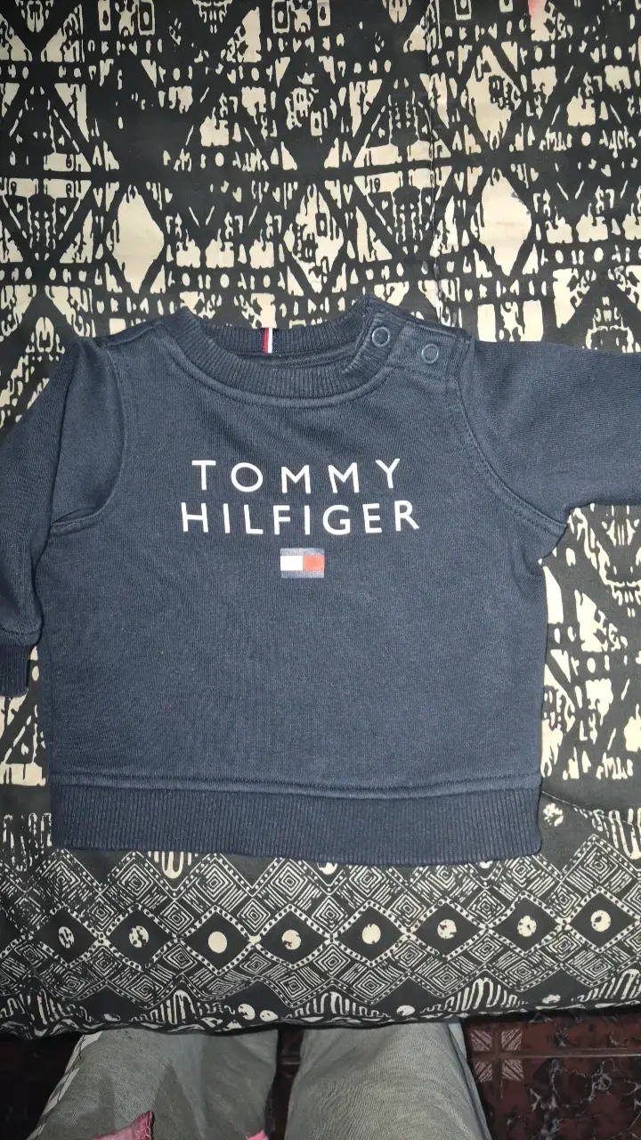 Polerón Tommy Hilfiger para bebé azul - 1