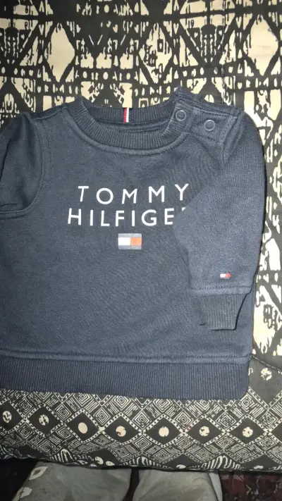 Polerón Tommy Hilfiger para bebé azul - miniatura 2