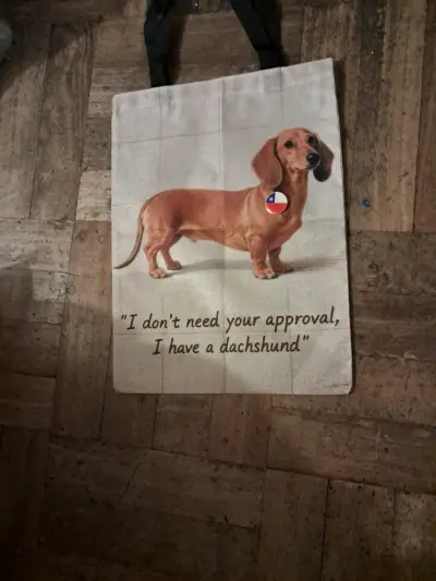 Bolsa de tela con diseño de perro salchicha - miniatura 3