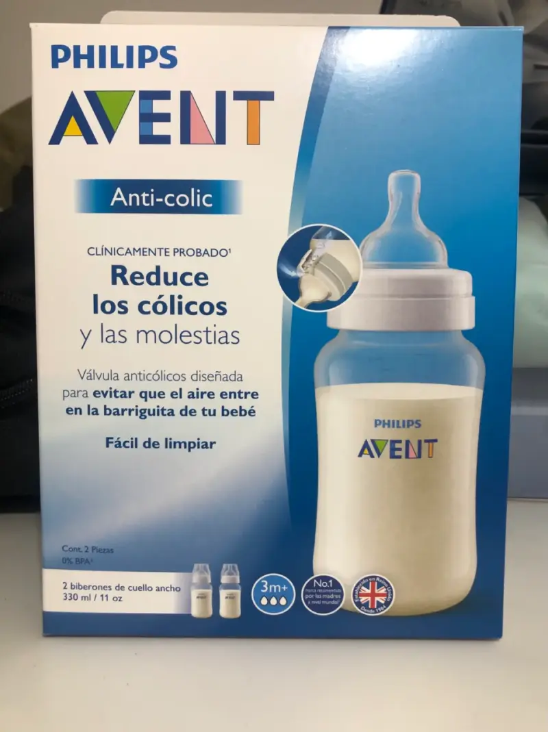 2 Mamadera Philips Avent anticólicos 330 ml