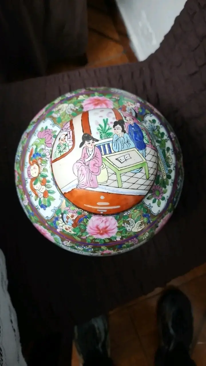Jarrón de porcelana china decorativo - 3